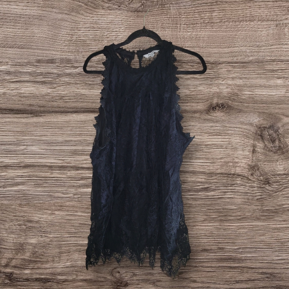 Black Lace Mini Dress